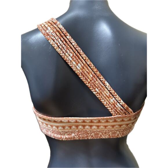 Chelsea & Violet Swim Suit 2-Piece Bikini New Top Medium Bottom Small Orange - Picture 7 of 16